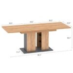 Iulia Extendable Pedestal Dining Table - Image 6