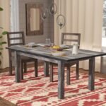 Katarin Extendable Rubberwood Solid Wood Dining Table