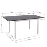 Elaina Extendable Iron Dining Table - Image 11