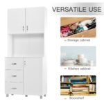 Bilo Kitchen Buffet with Hutch Storage Organizer - Image 3