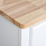 Coasta Style Kitchen Buffet and Hutch Wooden Storage Cabinet with Framed Glass Door - Image 5