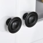 Coasta Style Kitchen Buffet and Hutch Wooden Storage Cabinet with Framed Glass Door - Image 6