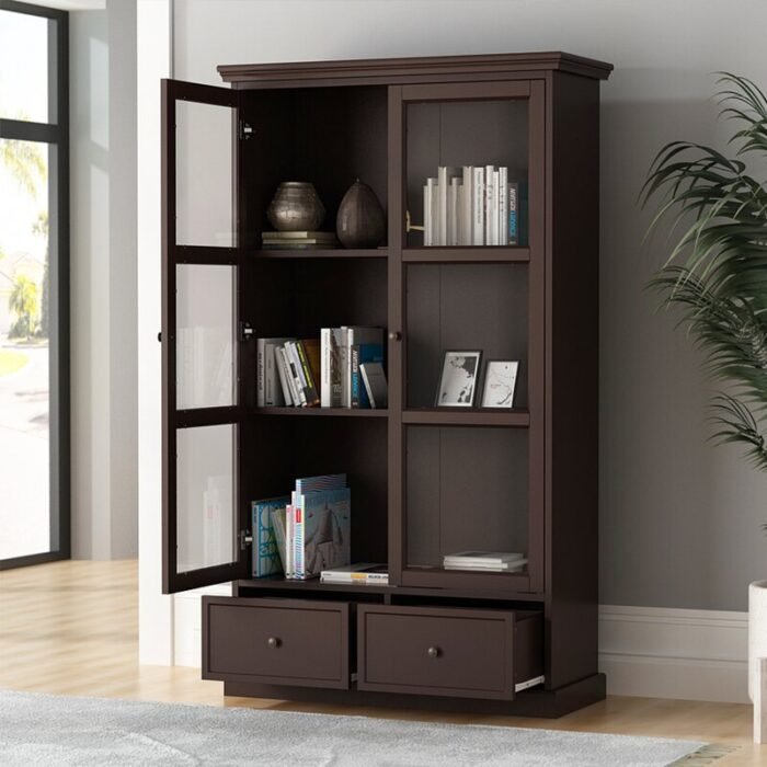 Cabinet With Glass Doors - Image 3