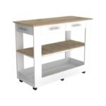 Langi Kitchen Island with Locking Wheels - Image 2