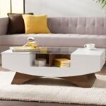 Madilynn Trestle Coffee Table with Storage