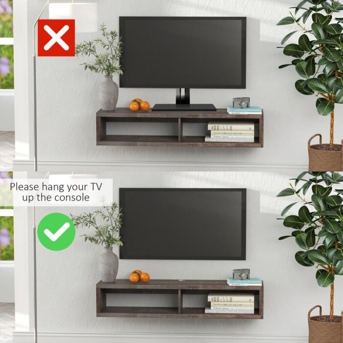 Herulf Floating TV Stand for TVs - Image 7