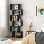 Bissaw white Bookcase with 6 shelves - Image 8