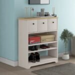 Snavy White 18 Pair Shoe Rack - 3 drawers - Image 5