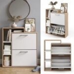 Jaska Flip Down Shoe Storage Cabinet - Image 4