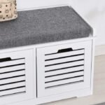 Zefon Multifunctional Shoe Storage Bench - Image 4