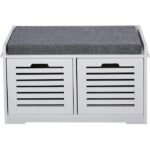 Zefon Multifunctional Shoe Storage Bench - Image 6
