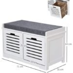Zefon Multifunctional Shoe Storage Bench - Image 7