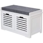Zefon Multifunctional Shoe Storage Bench - Image 8