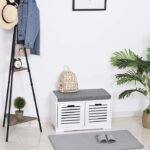 Zefon Multifunctional Shoe Storage Bench - Image 9