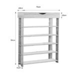 Havanna 20 Pair Shoe Rack - 5 Shelves - Image 4
