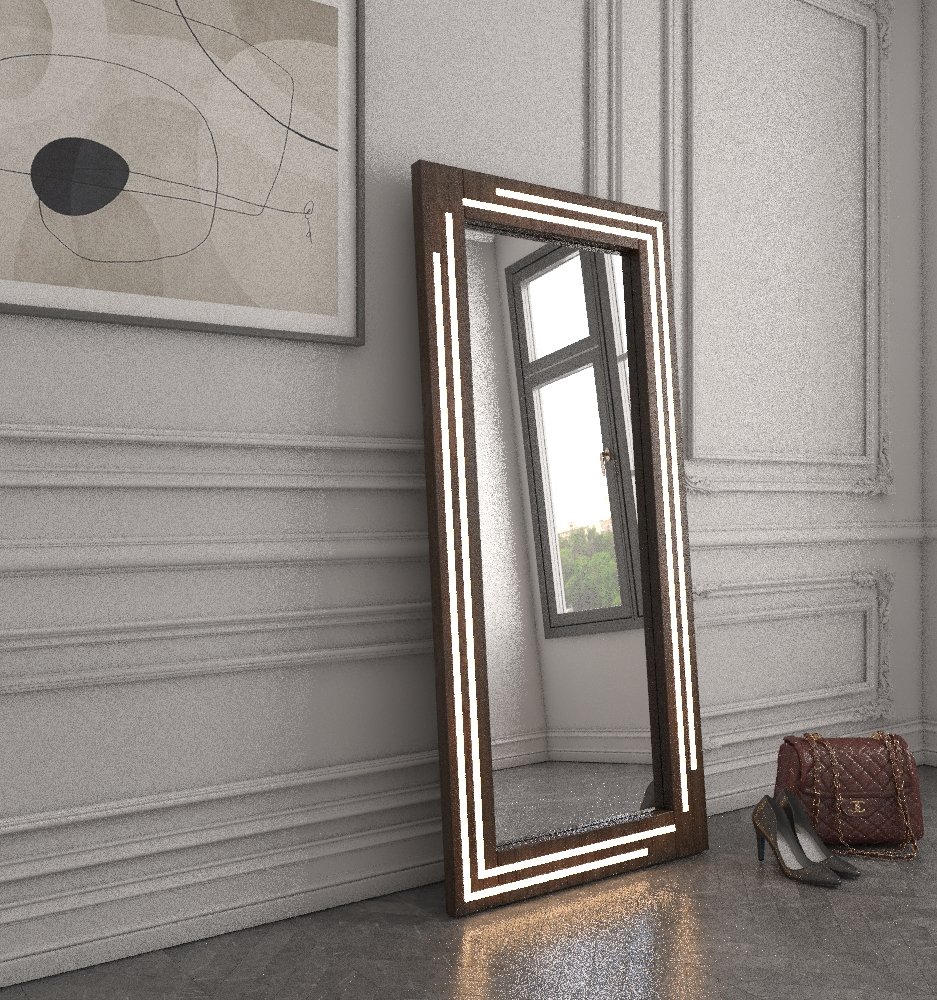 0005498_valia-wall-mirror-with-light.jpeg Valia wall mirror with light - Image 1