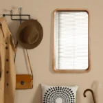 Allevo Rectangle Wood Wall Mirror