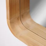 Allevo Rectangle Wood Wall Mirror - Image 3