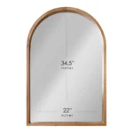 Kurvata Arched Wood Wall Mirror - Image 4