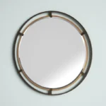 Lava Round Metal Framed Mirror - Wall Mounted - Image 5