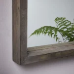 Caram Rectangle Wall Mirror with Wooden Frame - Image 2