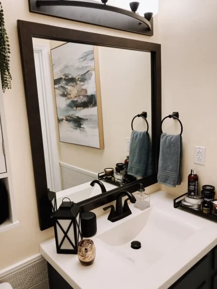 Teba Brown Framed Wall Mirror