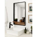 Aphrodite Rectangle Metal Wall Mirror - Image 2