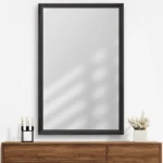 Slaff Rectangular Framed Wall Mirror - Black - Image 2