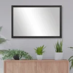 Slaff Rectangular Framed Wall Mirror - Black - Image 3