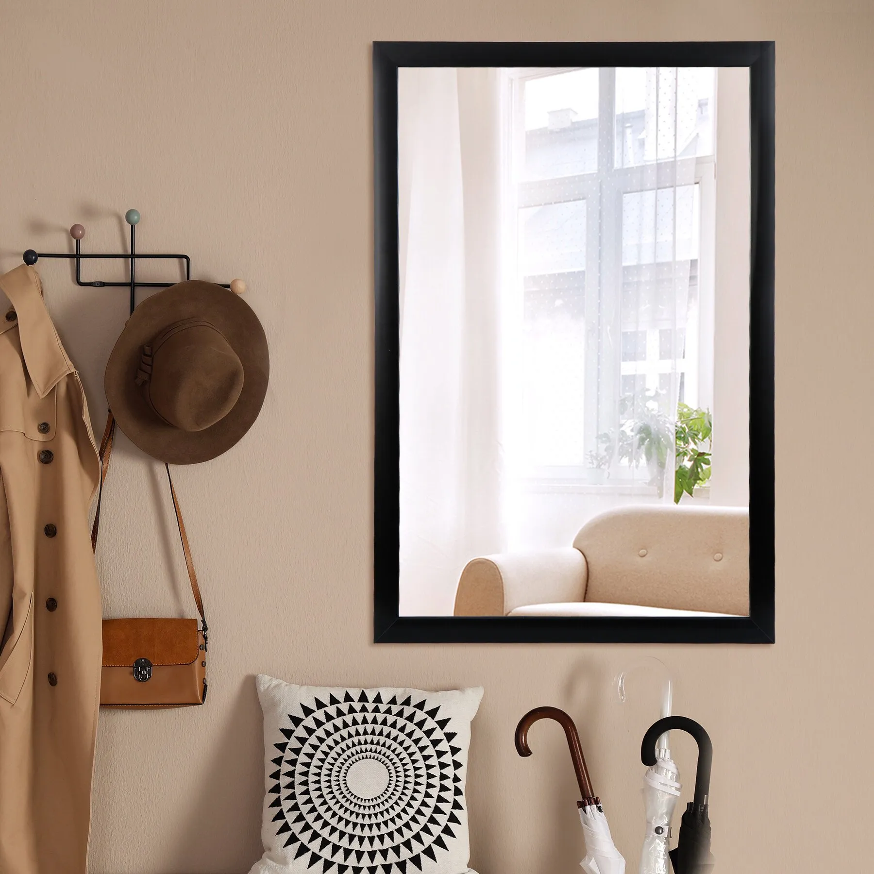 0005943_nigiri-rectangle-framed-wall-mirror-black.webp Nigiri Rectangle Framed Wall Mirror - Black - Image 1