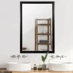 Nigiri Rectangle Framed Wall Mirror - Black - Image 2
