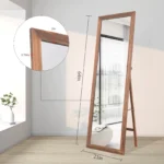 Teren Full Length Mirror - Wood Frame - Image 3