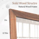 Teren Full Length Mirror - Wood Frame - Image 4