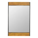 Belle Wooden Metal Wall Mirror - Image 2