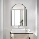 Taqta Bathroom Wall Mounted Mirror with Metal Frame - Image 3