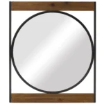 Sayan Round Wall Mirror With Square Frame - Image 4