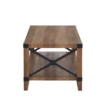 Inled Wood Coffee Table with Storage - Image 2