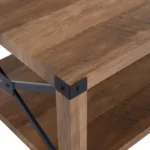 Inled Wood Coffee Table with Storage - Image 4
