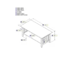 Lugas Wood Coffee Table - Brown - Image 5