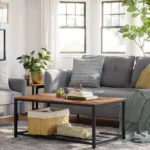 Snidaj Wood And Metal Coffee Table