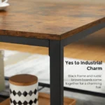 Snidaj Wood And Metal Coffee Table - Image 4