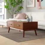 Skita 4 Legs Coffee Table with Storage - Image 2