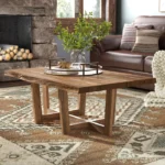 Daizie Natural Wood Coffee Table - Image 2
