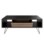 Yees Coffee Table with a Drawer - Metal Legs - Image 5