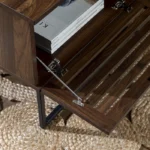 Trevo Wood and Metal Coffee Table with Storage - Image 5