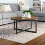 Yarde Cross Legs Round Coffee Table