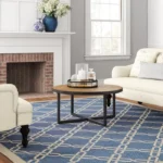 Yarde Cross Legs Round Coffee Table - Image 2