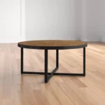 Yarde Cross Legs Round Coffee Table - Image 4