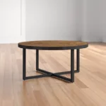 Yarde Cross Legs Round Coffee Table - Image 6