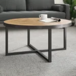 Yarde Cross Legs Round Coffee Table - Image 7